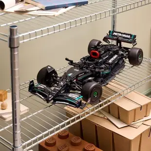 🔥新品下殺🔥相容樂高lego f1 梅賽德斯F1方程式 1:8機械組42171 賽車F1 拚裝積木玩具擺件【LES積木】