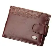 Men Slim Leather Wallet Bifold Clutch Credit Card Holder Front Pocket Purse Gift