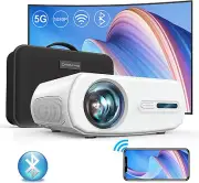 ONOAYO 5G WiFi Bluetooth Native 1080P Projector, 10000LM 450" Display Support 4K