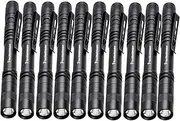 POCKETMAN LED Penlight Flashlight Small Flashlight Pocket-Size Pen Torch with Clip for Lighting (10 Pack)