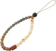 COHEALI Chinese Style Crystal Charm Strap -Drop Wrist Lanyard Handmade Pendant Multi-Functional Keychains