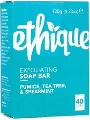 ETHIQUE Bar Soap Exfoliating Pumice, Tea Tree & Spearmint 120g