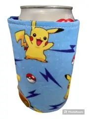 Pokémon, Pikachu, Drink cooler, stubby holder, koozie, beverage holder.