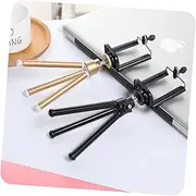 KICHOUSE Retractable Mini Phone Tripod Compact Section Stand for Stable Photography Compatible with Smartphones for Desk and Outdoor Use Grip Pads for Black