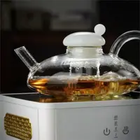 在飛比找ETMall東森購物網優惠-耐熱高溫透明玻璃花茶壺茶具紅茶杯家用煮茶泡茶壺過濾泡茶器套裝