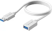 SABRENT 22AWG USB 3.0 Extension Cable - A-Male to A-Female [White] 3 Feet (CB-303W)