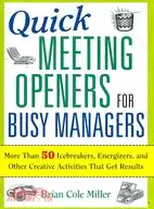 在飛比找三民網路書店優惠-Quick Meeting Openers for Busy