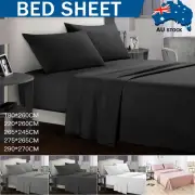2000TC Single/Double/Queen/King/SK 4 Piece Bed Sheet Set,Flat,Fitted,Pillowcases