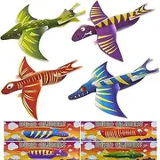 Pack of 12 Dinosaur Flying Glider Planes Kids Gift-Party Loot Bag Stocking Fillers Fun