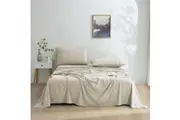 Dreamaker Micro Flannel Sheet Set - Stone