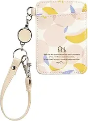 [2025] Wpc. Patterns Synthetic Leather Print Reel with Pass Case Omenai Yellow W168-532-204