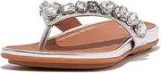 [FitFlop] Fit-Flop Women's Sandals, Gracie JEWEL-DELUXE METALLIC-LEATHER FLIP -FLOPS