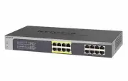 NETGEAR JGS516PE-100EUS 16-Port Gigabit Ethernet PoE Smart Managed Plus Switch