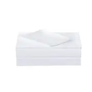 King Size Percale Bed Sheets, 200 Thread Count Cotton Polyester Blend Sheet S...