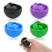 Fidget Toy,Fidget Gyro Toys,Gift Ideas Fidgets Gifts for Boys Girls Teens Kids,ADHD Autism Stress Relief Finger Toy Hand Fidget Spinner (Black+Blue+Purple+Green 4Pack)