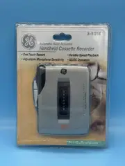 GE Handheld Cassette Recorder Automatic Voice Activated Tape Player 3-5364 NEW