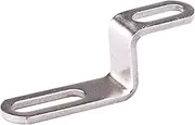 Z Shape Clamp Holder - Motorcycle Exhaust Pipe Bracket Z Shape Clamp | Z-Shaped Shelf Brackets | Z Shape Muffler Clamp | Z Support Stand Joint For Motorbike Silencer Exhaust Pipes Stainless Steel Silv