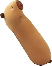 Long Capybara Pillow - Plush Fabric, Stuffed Toy | 90cm Soft Body Plush with Cartoon Style Design, Capybara Cuddly Doll for Kids Bedtime Snuggle Pillow and Stuffed Animal Toy Room Decoration