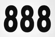 Factory Effex Mini Pro Number 5in. - No.8 - Black - FX03-0278