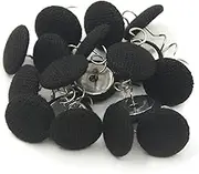 Upholstery Tacks - 20Pcs Fabric Covered Button Twist Pins,Bed Skirt Pin - for Slipcovers, Armrest Covers, Armchair Caddies, Bed Skirts, Headliners (Black)