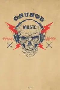 在飛比找博客來優惠-Grunge Music Planner: Skull wi