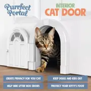 NEW Purrfect Portal Meow Manor Interior Cat Door OPEN BOX