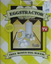 NEW EGGSTRACTOR & EGG SLICER AS SEEN ON TV INSTRUCTION BOOKLET PEELS NEW IN BOX