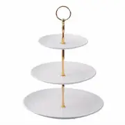 Elegant 5-Piece Cake and Cupcake Stand Set Includes 2 Large 3-Tier Stands & 3 Serving Trays for Display Ideal for Weddings, Birthdays, Tea Partie...