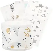ANDRESLAD Newborn Belly Button Band Set of 4 Infant Navel Belt Breathable Comfortable Safe for Baby's Sensitive Skin Easy to Wear Random Style