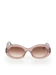 SS24 Light Brown Oval Triomphe Sunglasses