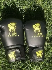 PU Leather Boxing Gloves. Thai Training Punching bag Sparring Gloves#IAMFEARLESS
