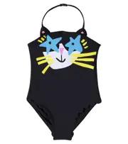 [Stella McCartney Kids] Stella McCartney Kids Printed swimsuit Y 3 black