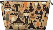 [RLDOBOFE] Toiletry Bag for Women Men Dopp Kit Travel Makeup Bag Original Creature Pattern Make Up Organizers Cosmetic Bag, Gold, One Size