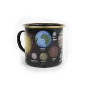 Gift Republic Astronomia Enamel Coffee Mug Tea/Milk Cup w/Handle Drinkware Black