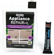 MagicEzy Appliance RepairEzy (Black) - Appliance Touch Up Paint Scratch Repair for Stove, Microwave, Fridge - Enamel, Metal, Stainless Steel - Strong Epoxy
