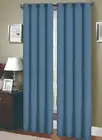 Linen Lined and Interlined Grommet Top Window Curtain Panel, 81013