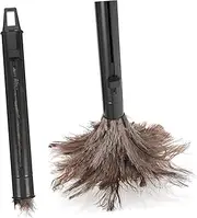 Anneome Retractable Static Duster Feathered Dust Cleaning Tool for Home Office for Cobwebs Furniture Electronics and More Gentle Surfaces Housewarming Present