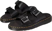 Dr. Martens Unisex Josef Analine Slide Sandal, Black, UK 11/US M12W13