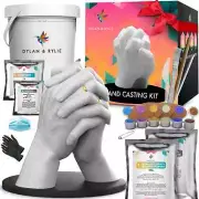 Couples Plaster Hand Mold Casting Kit DIY Kits for Adults and Kids