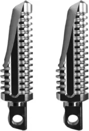 Burly Havoc Clear Anodized Footpegs (B13-1003S)