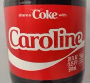 Share A Coke With Caroline 2025 Personalized Limited Edition Coca Cola Bottle