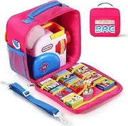 Storage Case for Little Tikes Story Dream Machine Books Starter Set, Toys Storage Holder Travel Case for Many Story Collection, Storytime/Little Golden Book Accessories (Pink)