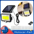 100 COB Large Solar Motion Sensor Light Outdoor Garden Wall Security Flood Lamp