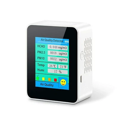 Air Quality Monitor for PM2.5/PM10 HCHO Temperature and Humidity Professional De