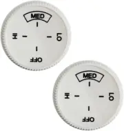 2PCS Baseboard Heater Thermostat Temperature Control Dial Knob Replacement, Base