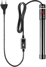 Angzhili 50-500W Aquarium Heater,LED Display Submersible Titanium Fish Tank Heaters Thermostat with External Thermostat Controller (500 W)