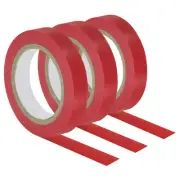 3Pcs 32.8Ft Tennis Racket Badminton Racquet Grip Finishing Tapes, Red