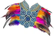 [APLVFFZH] Artificial Feather Shrug Shawl Halloween Lightweight Capelet for Party Wedding
