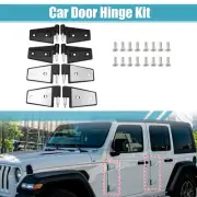 8pcs Car Door Hinge Kit w/ Bolt for Jeep Wrangler JK 2007-2018 Stainless Steel