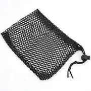 Balls Storage Bag, Black Nylon Mesh Drawstring Drawstring Mesh Bags for Accessories Organizer Balls Holder Storage Accessory